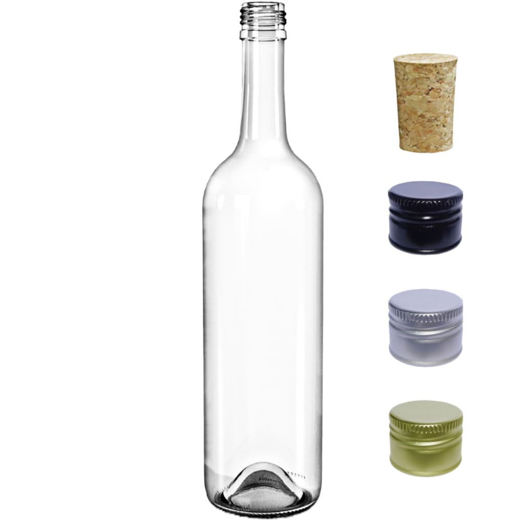 Kit c/ 6 ou 12 Garrafas de Vidro 750 ml Bordalesa Ecova Envase Premium Eventos Artesanato