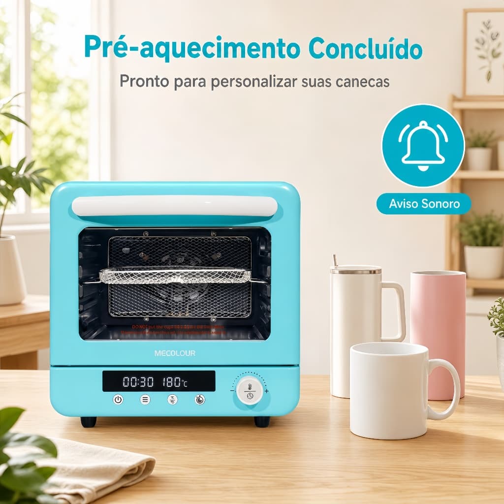 Prensa Forno 3d Para Sublimação Caneca 20 Litros Mecolour-