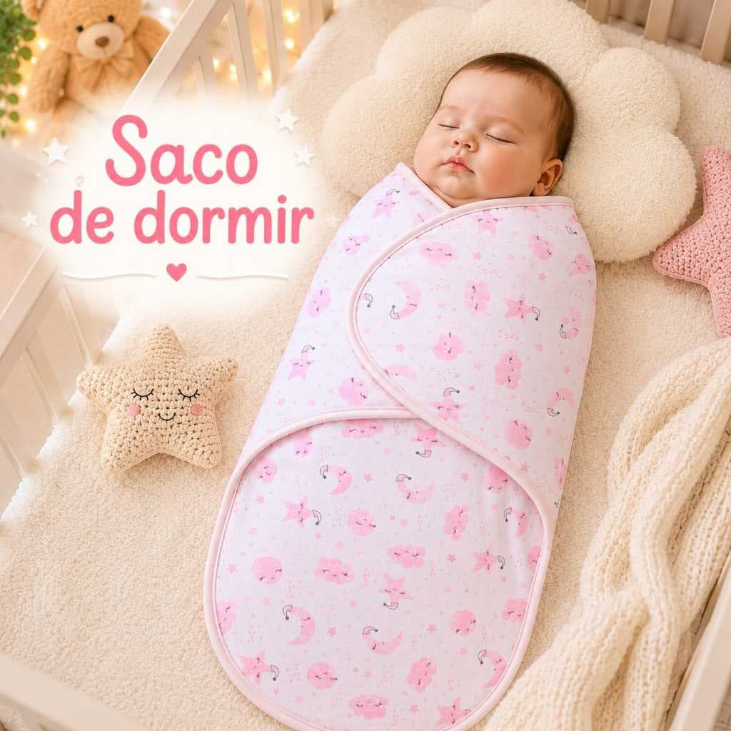 Saco de dormir para bebê Menino Menina Saída de maternidade Dupla Face Soft Charutinho