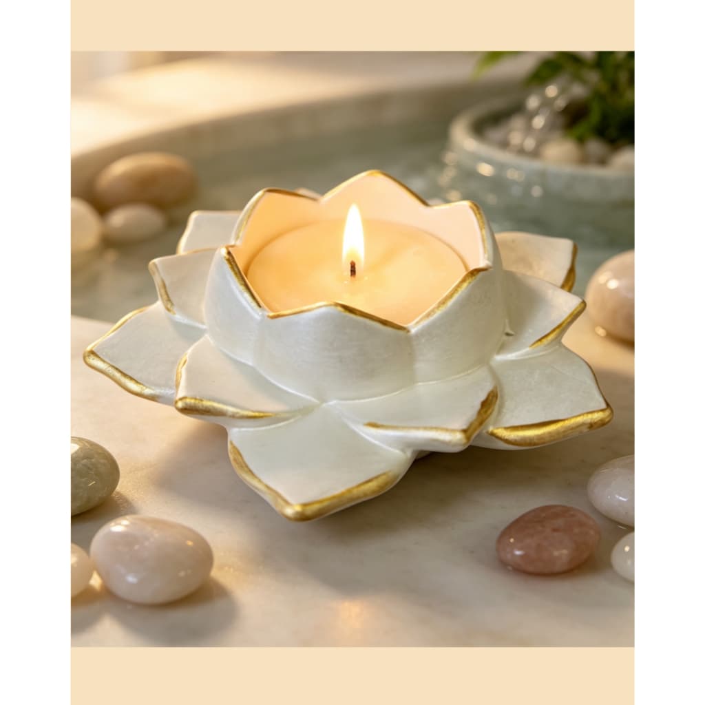 Vela Aromática Formato de Flor -decoração luxo- presente