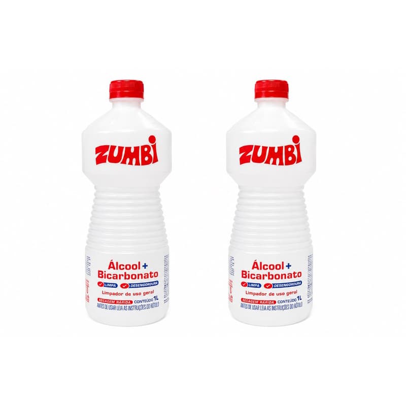 Álcool + Bicarbonato ZUMBI 1L – Limpador de Uso Geral