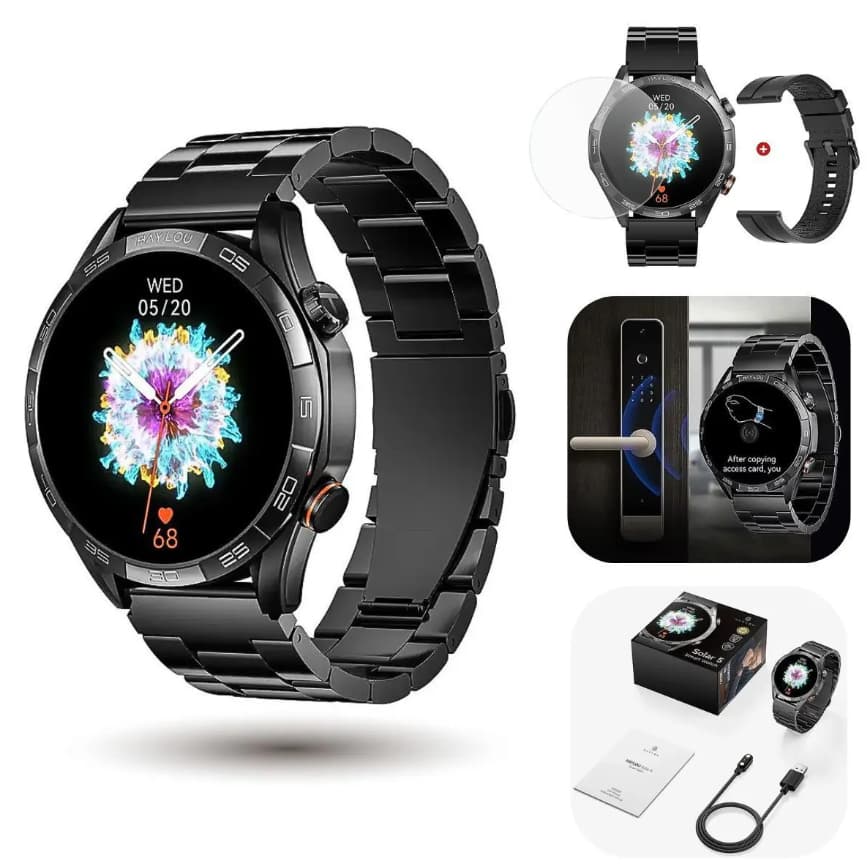 Smartwatch Haylou Solar 5 AMOLED 1.58 Bluetooth Frequência Cardíaca Original