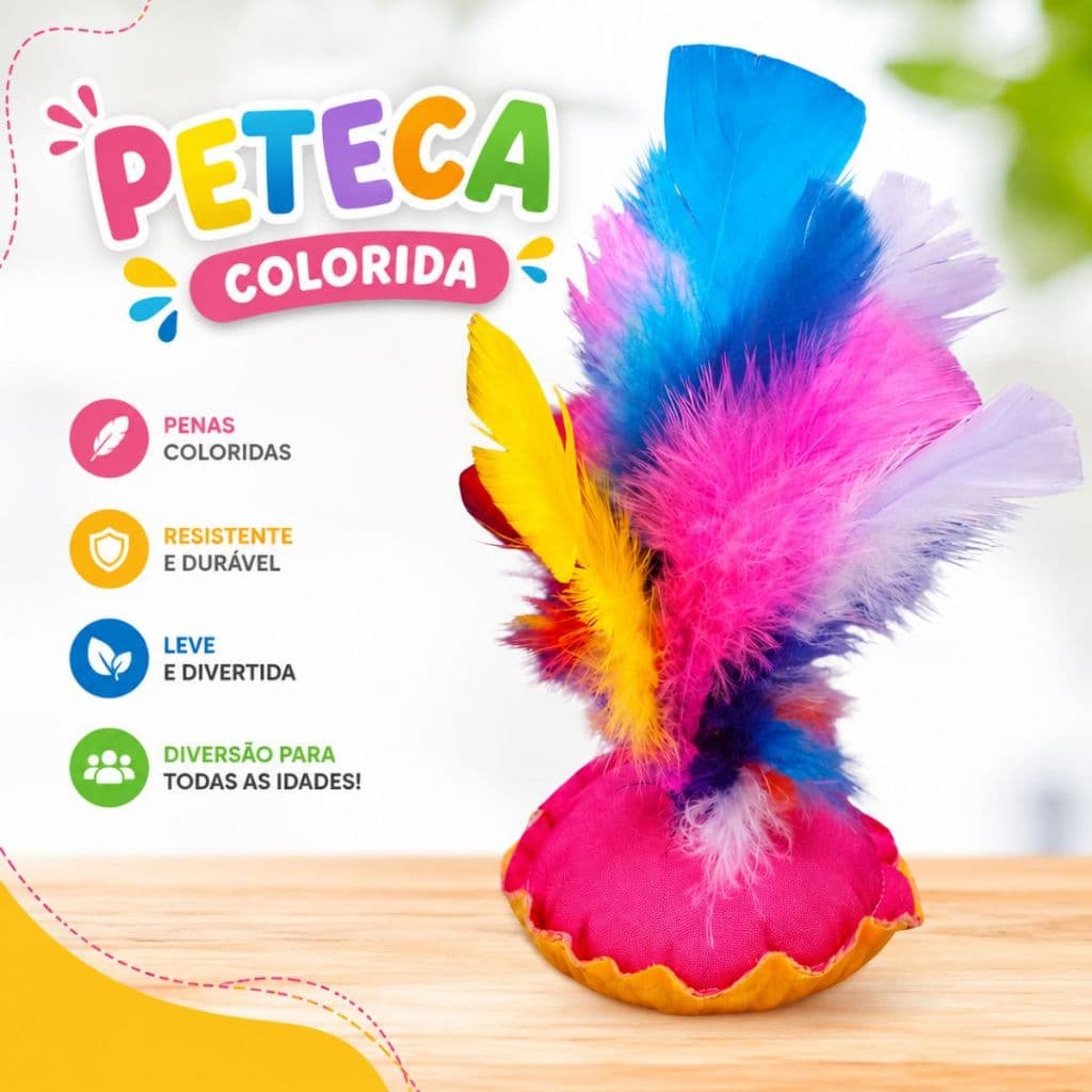 5 Peteca Infantil Pro Prendas Brinquedo Dia das Crianças Aniversário Envio Imediato Top