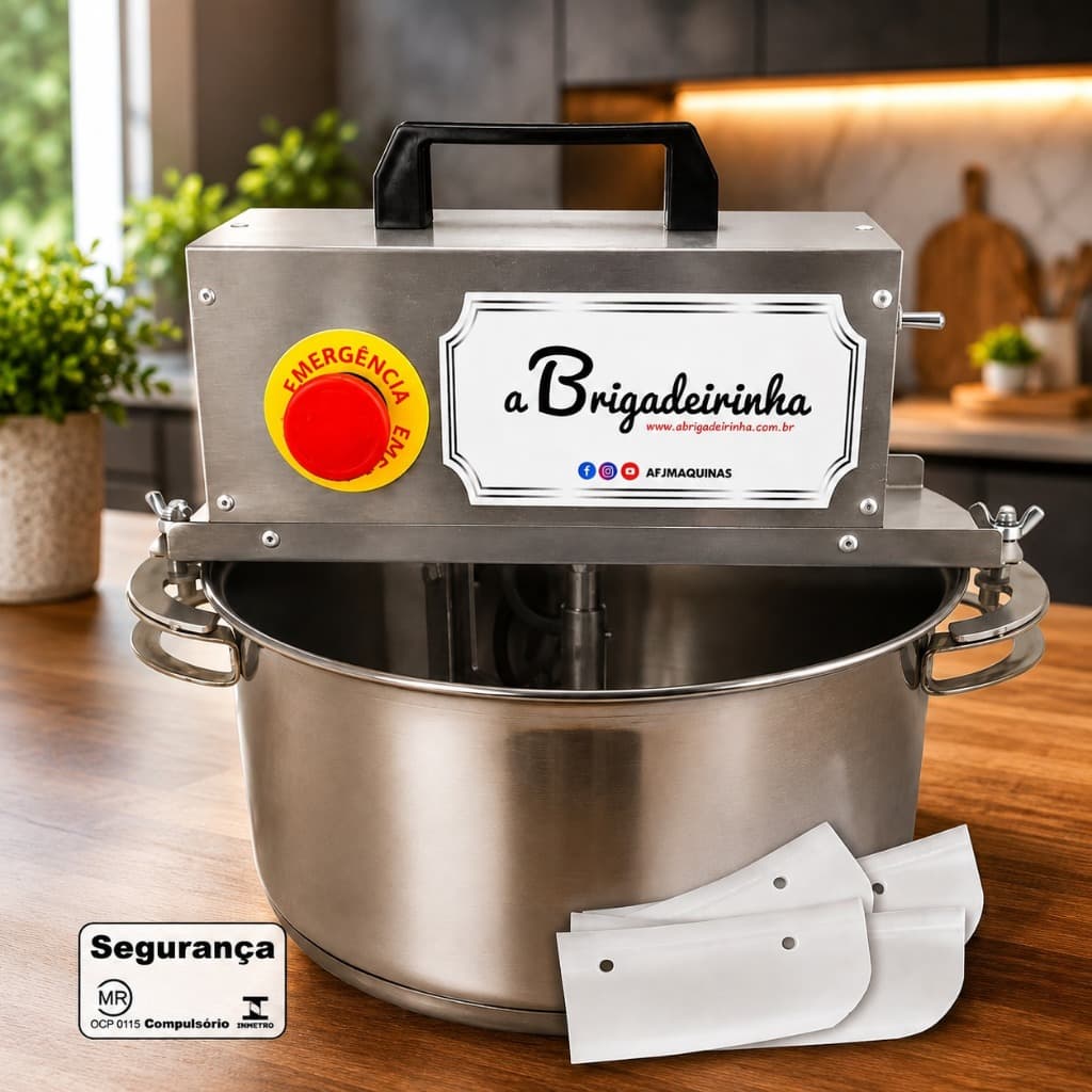 Indução Panela para mexer doces em INOX 24 CM Modelo Platinum-A brigadeirinha