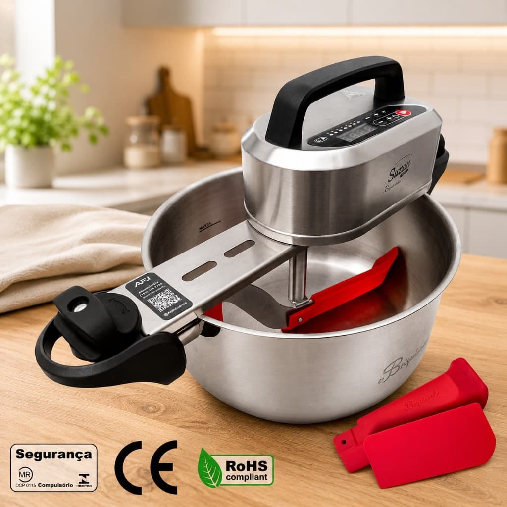 A brigadeirinha Panela para Mexer Doces Suzan Pro Inox 28 cm AFJ