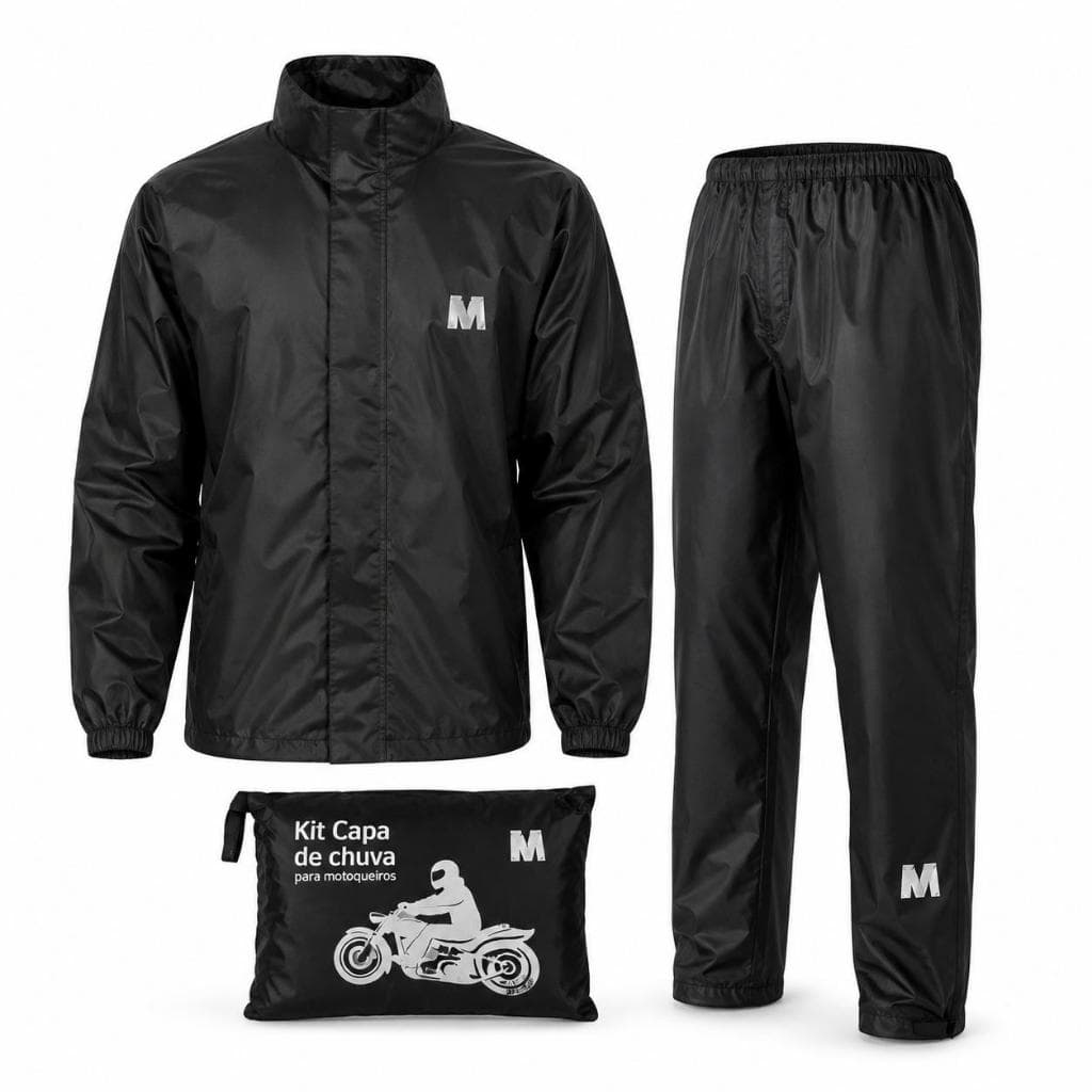 Capa De Chuva Moto Motoqueiro Impermeável Reforçada