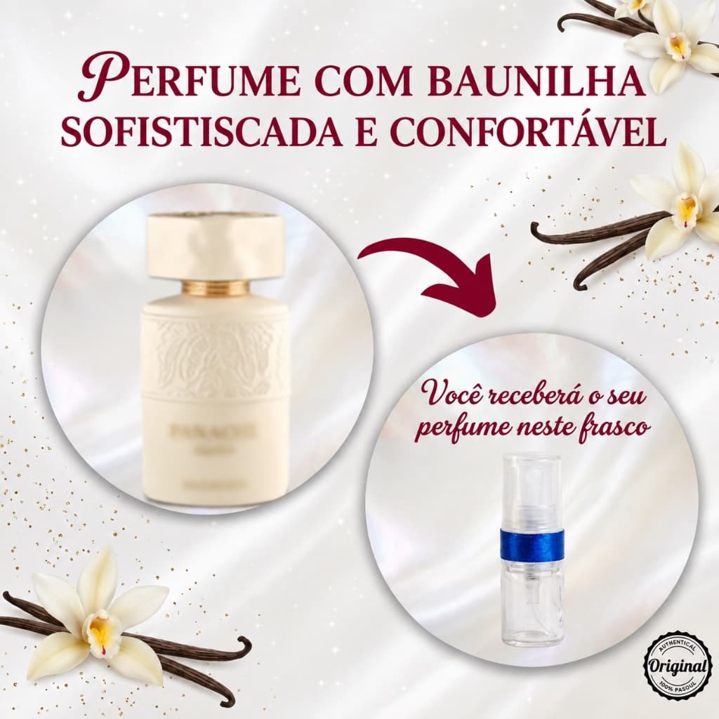 Perfume compartilhável de baunilha Panache Angel Dust SOFISTICADO BAUNILHA NATURALMENTE ELEGANTE INOVADOR