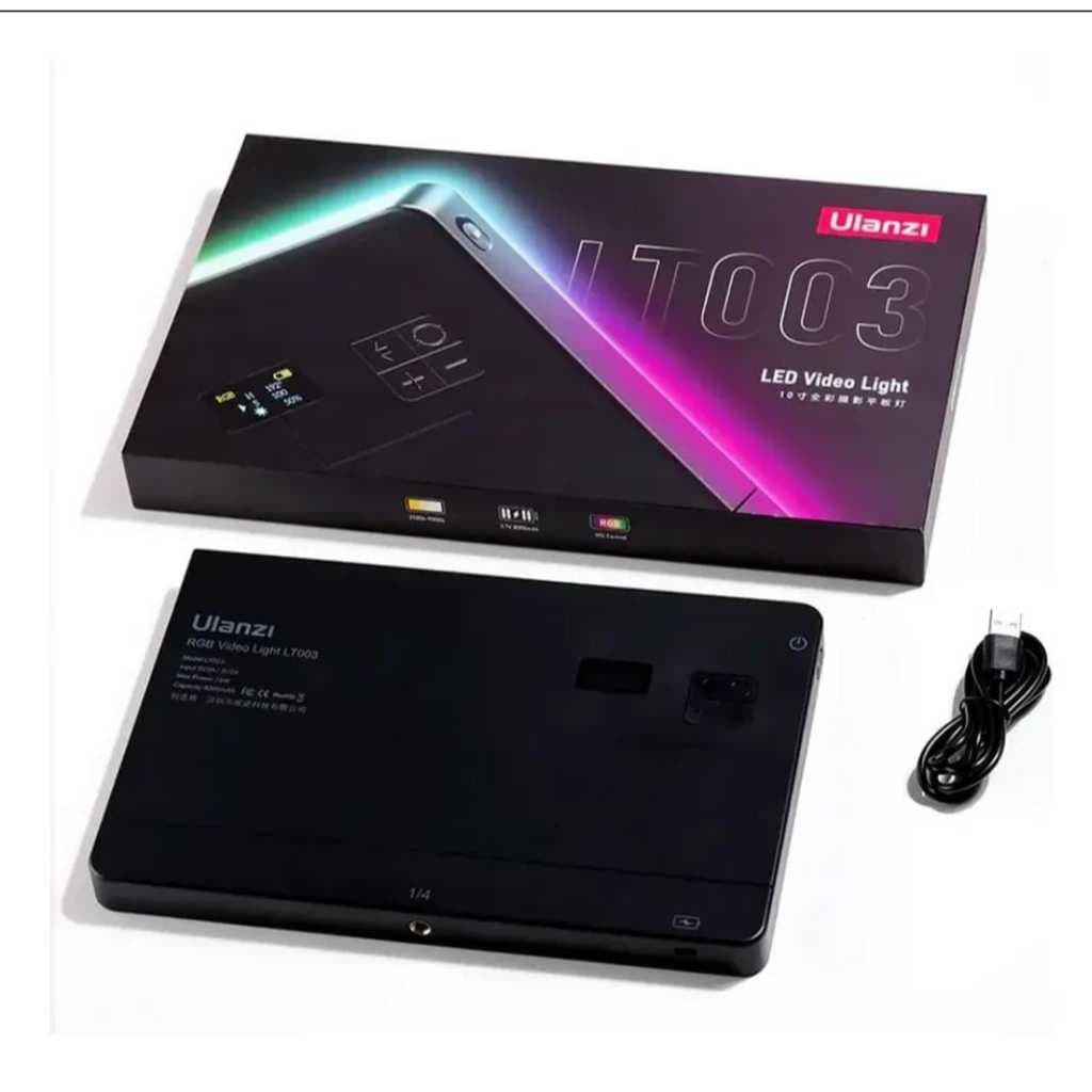 Ulanzi Lt003 10 Rgb Luz De Vídeo Led 15w Iluminador Preto Rgb