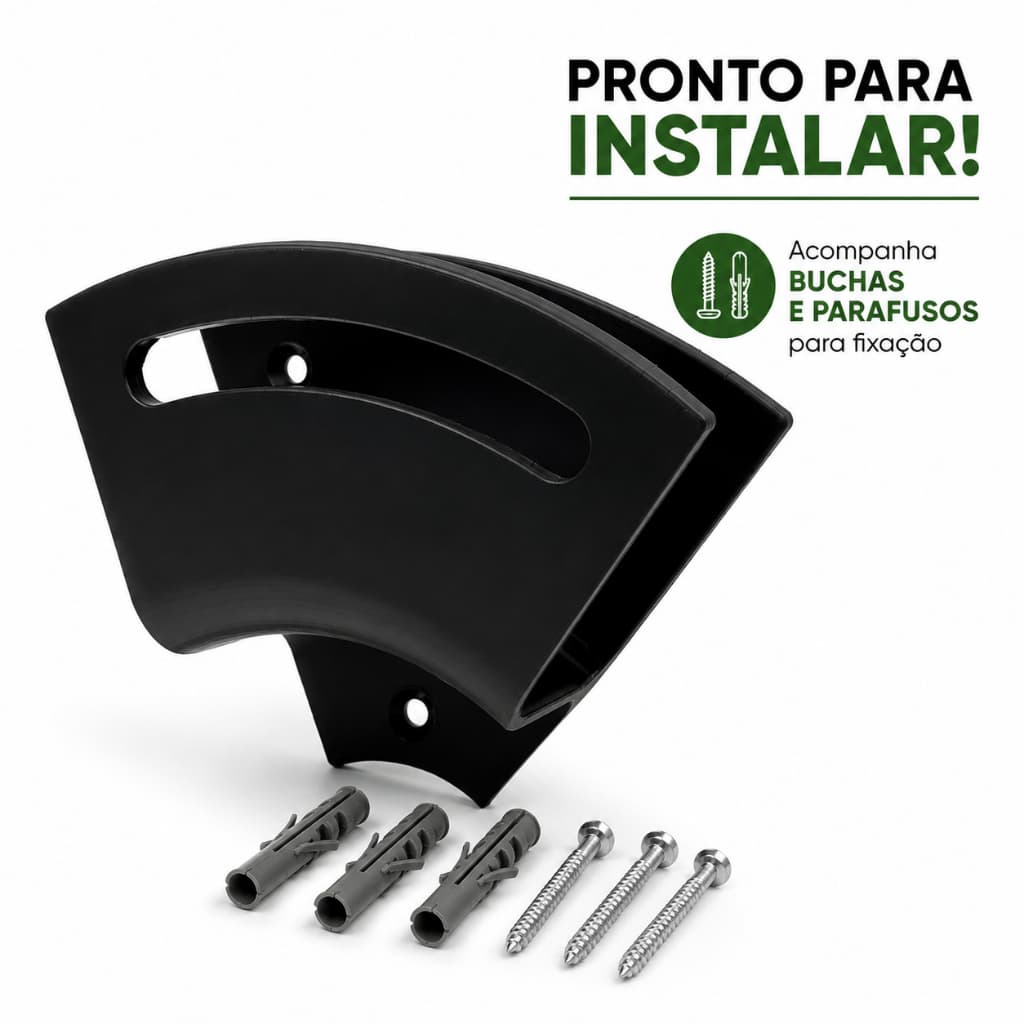 Suporte para Mangueira de Jardim Parede Organizador Enrolador de Mangueira