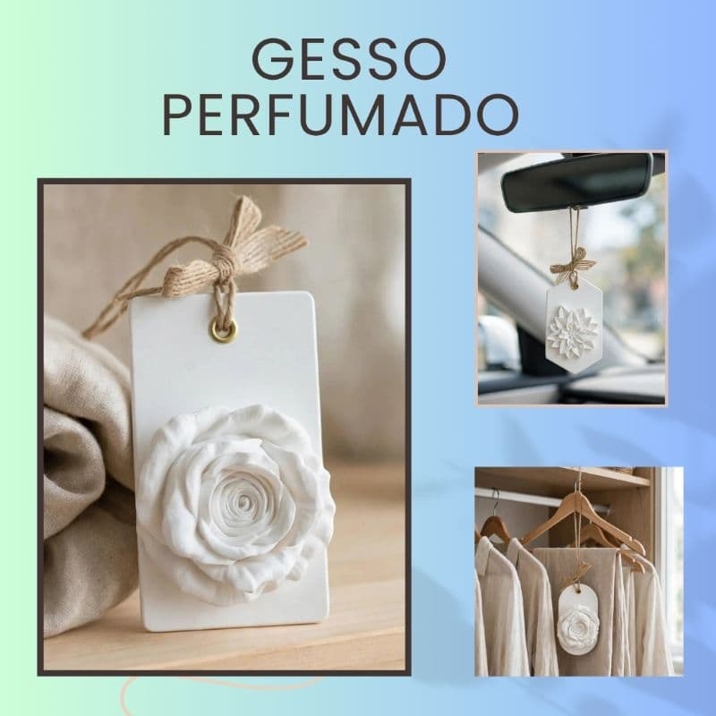 Lembrancinhas gesso decorativo aromatizador de ambiente.