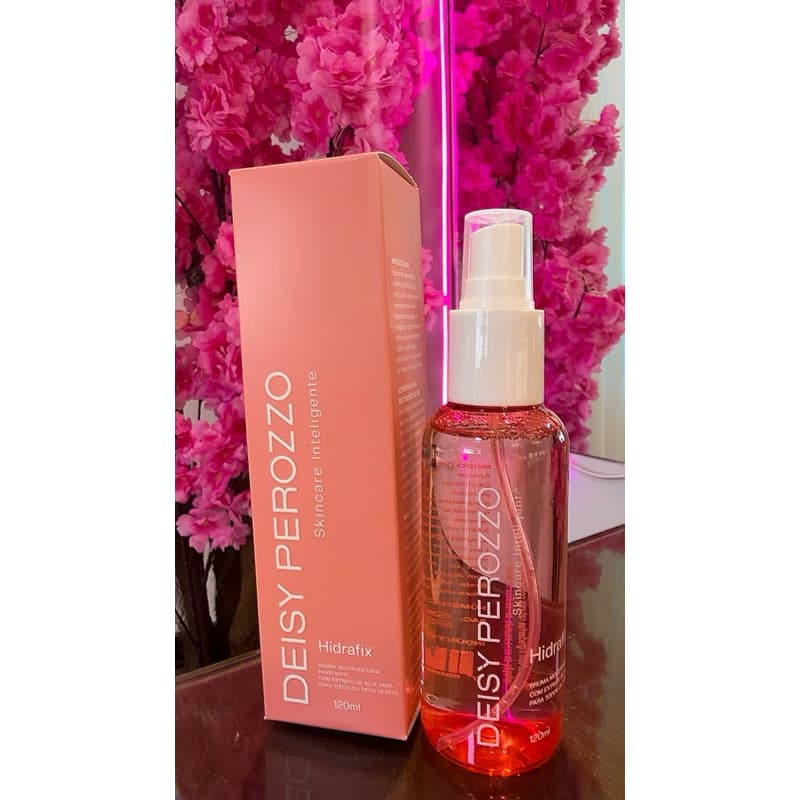 Deisy Perozzo Hidrafix Spray Multifuncional Hidratante com Extrato de Aloe Vera para Todo Tipo de Pele 120ml