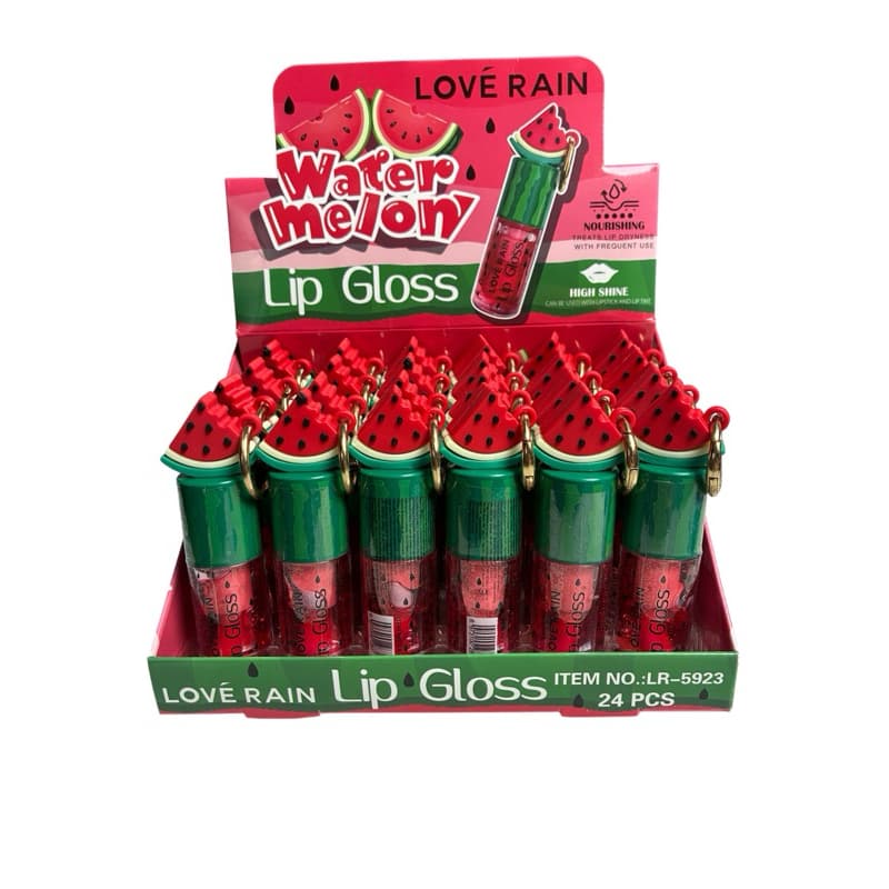 Lip Gloss Water Melon Melancia Lové Rain | Gloss Labial Hidratante Efeito Brilho