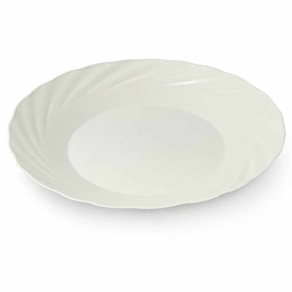 Kit Prato Fundo Plástico PP 22,5cm Reutilizável para Refeição Festa Churrasco 12 24 48 Unidades