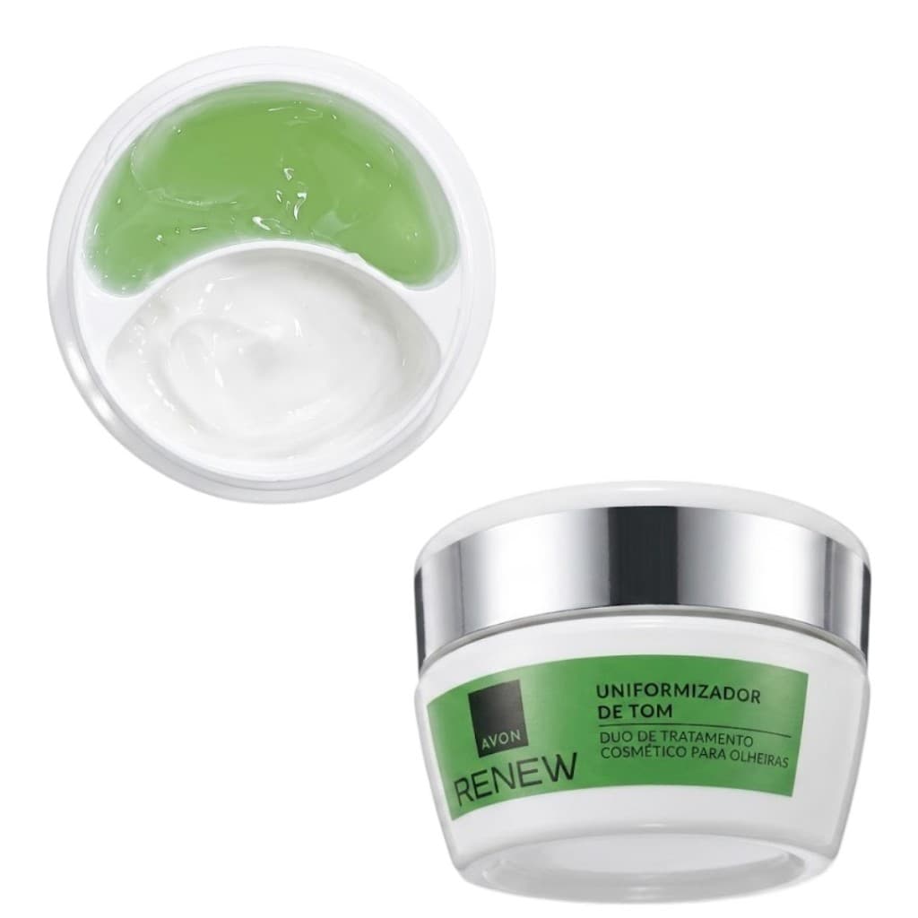 Clareador de Olheiras Duo de Tratamento Cosmético para os Olhos Renew Avon -10g