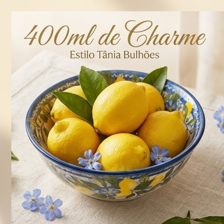 Bowl De Cerâmica 400ml Limão Siciliano Tigela Para Sobremesa Sopa Cumbuca Louça Mesa Posta
