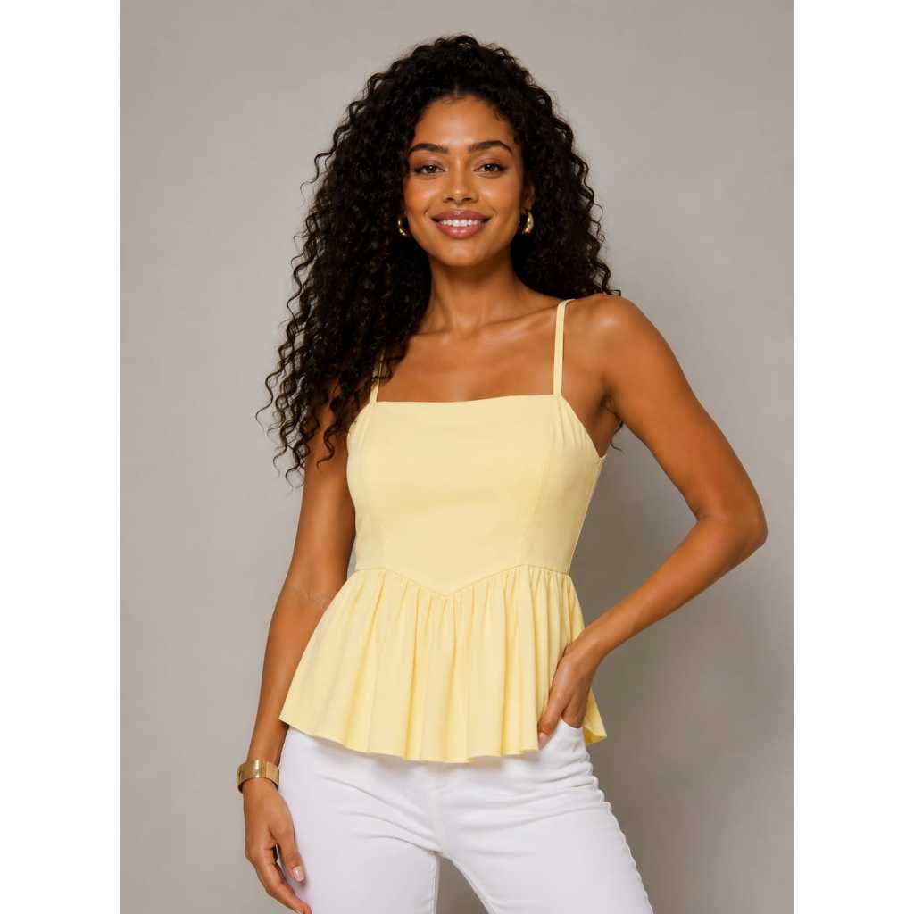 Blusa Feminina Peplum Bata alça fima e elastex  coleção  verão moda chic