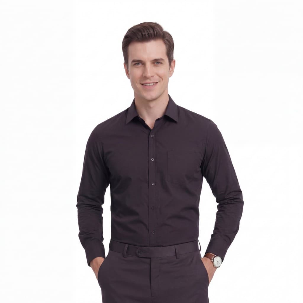 Camisa Social Masculina Branca Bolso Não Molha Camisa Social Masculino Manga Longa Elastano Premium