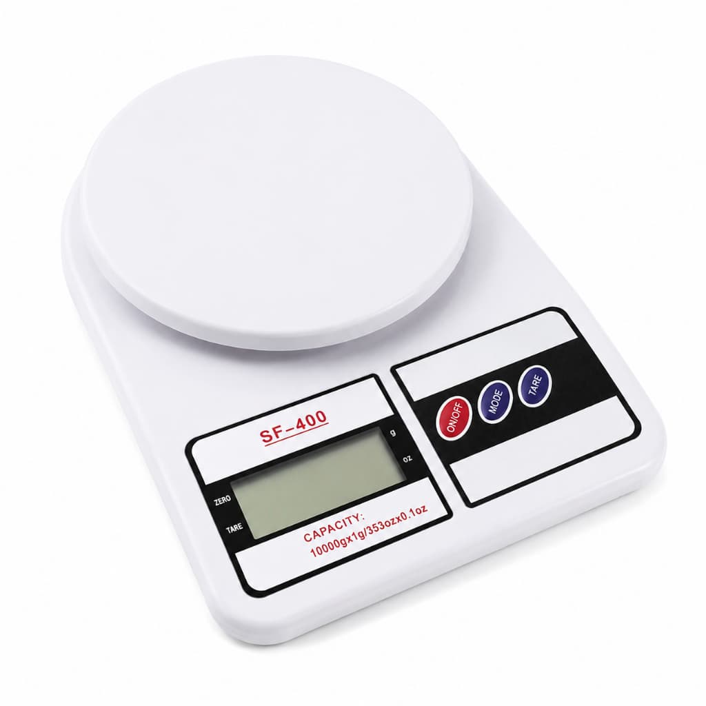 Balança de Cozinha Digital Alta Precisão 10kg Dieta Nutrição e Fitness SF-400