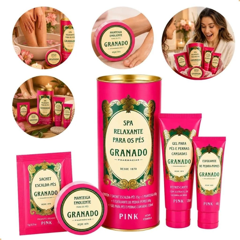 Kit Spa Relaxante para os pés Granado Pink