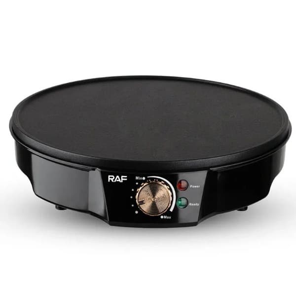 Máquina de Panqueca RAF Crepe Maker R.528 1200W 310mm 220V Preto