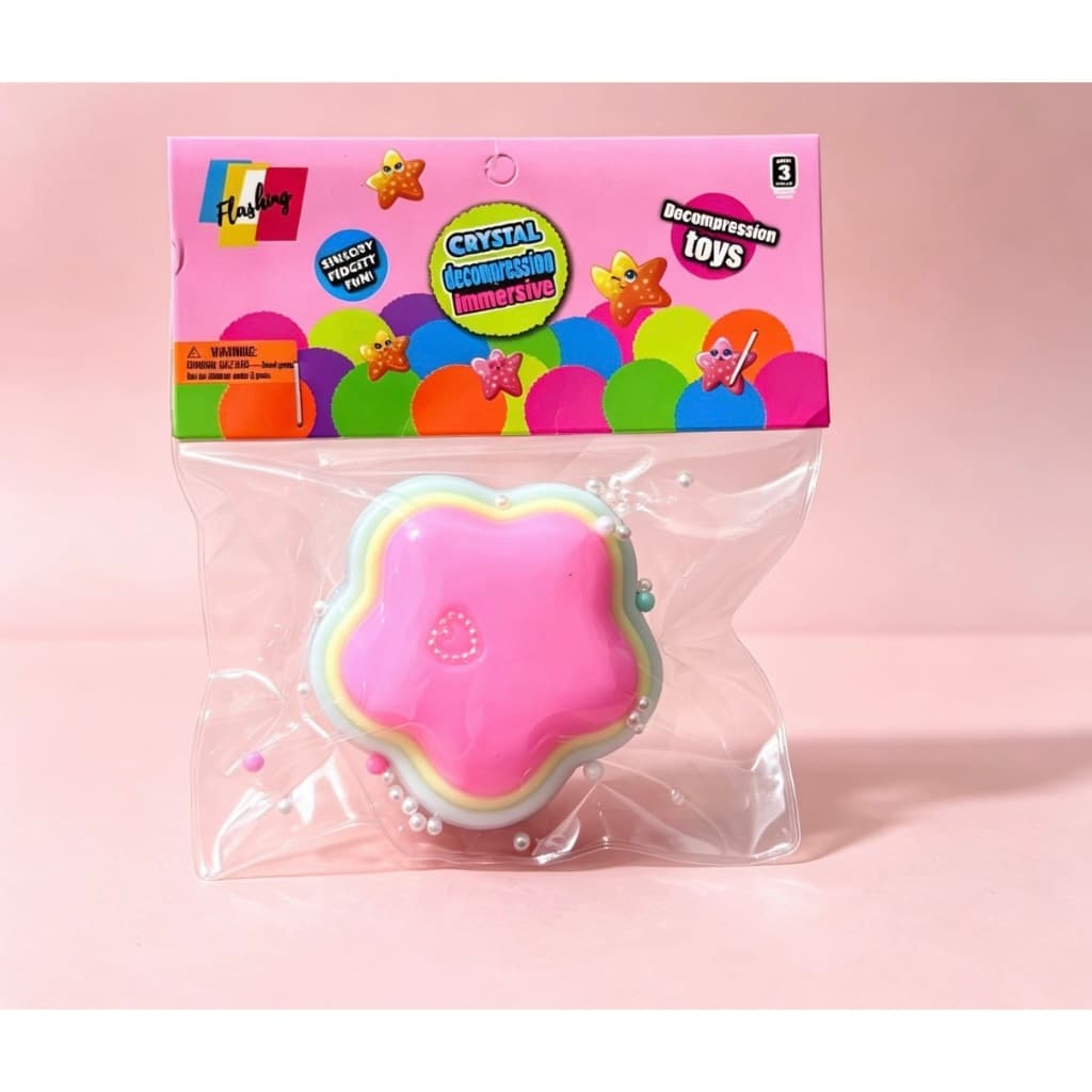 Squishy fofo formato estrela cores pastel, brinquedo de apertar para aliviar estresse