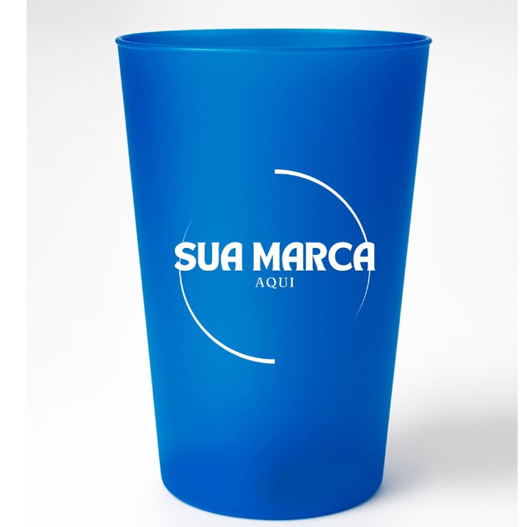 60 Copos Ecologic 400 ml Personalizado 1 cor