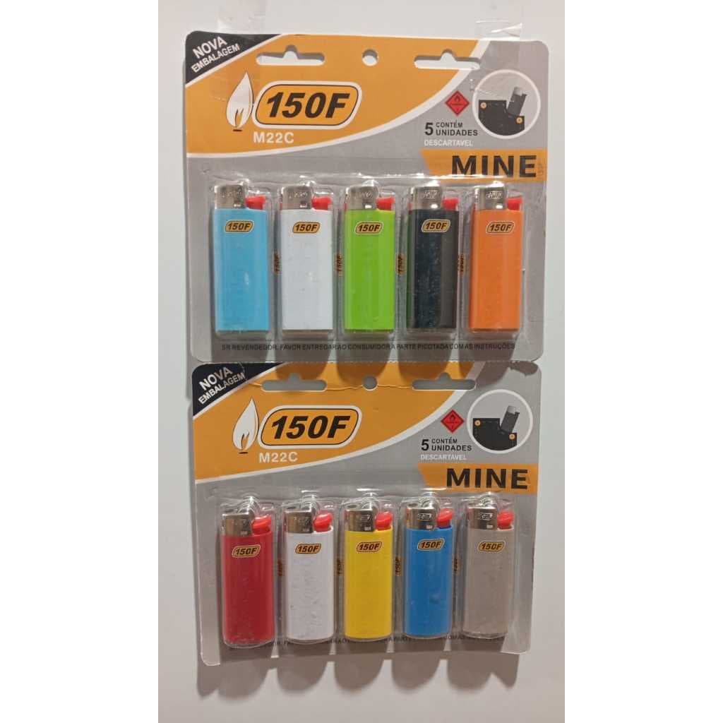 KIT 10 Isqueiros Simples Coloridos MINI Sem Gas ​​Ideal Para Comércio, Bares e Restaurante faisca