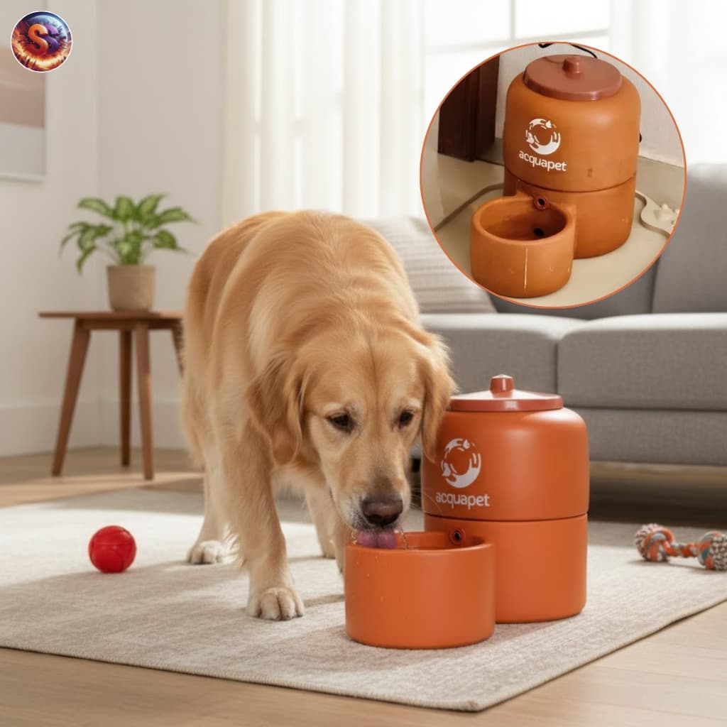 Purificador de Cerâmica Para Pet Filtro Bebedouro de Água Gato Cachorro   8 Litros