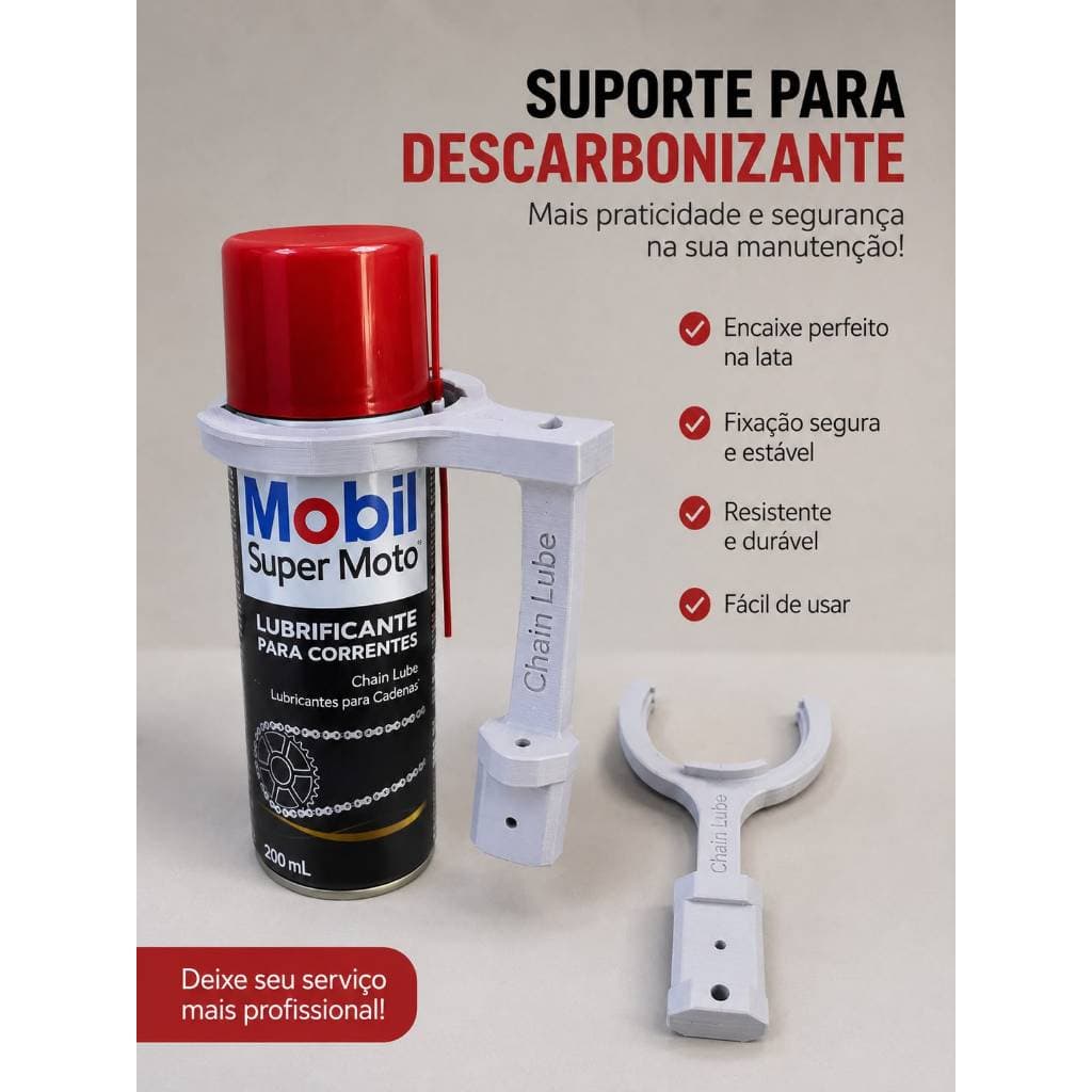 Guia para óleo Lubrificante de Correntes Chain Oiler Suporte Spray Bicicletas e Motos