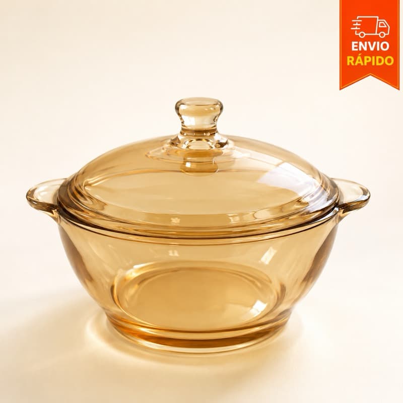 Tigela De Vidro Âmbar Com Tampa 800ml e 750ml Pote Decorativo Travessa para servir Redonda e Quadrada Mesa Posta Cozinha