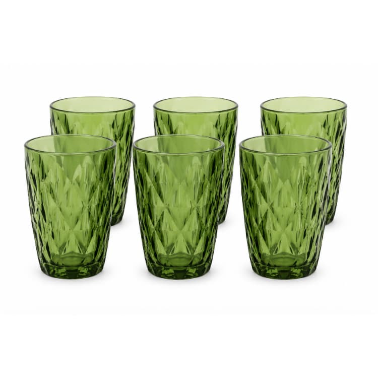 Jogo de 6 Copos Verde Vitral Verre 360ml