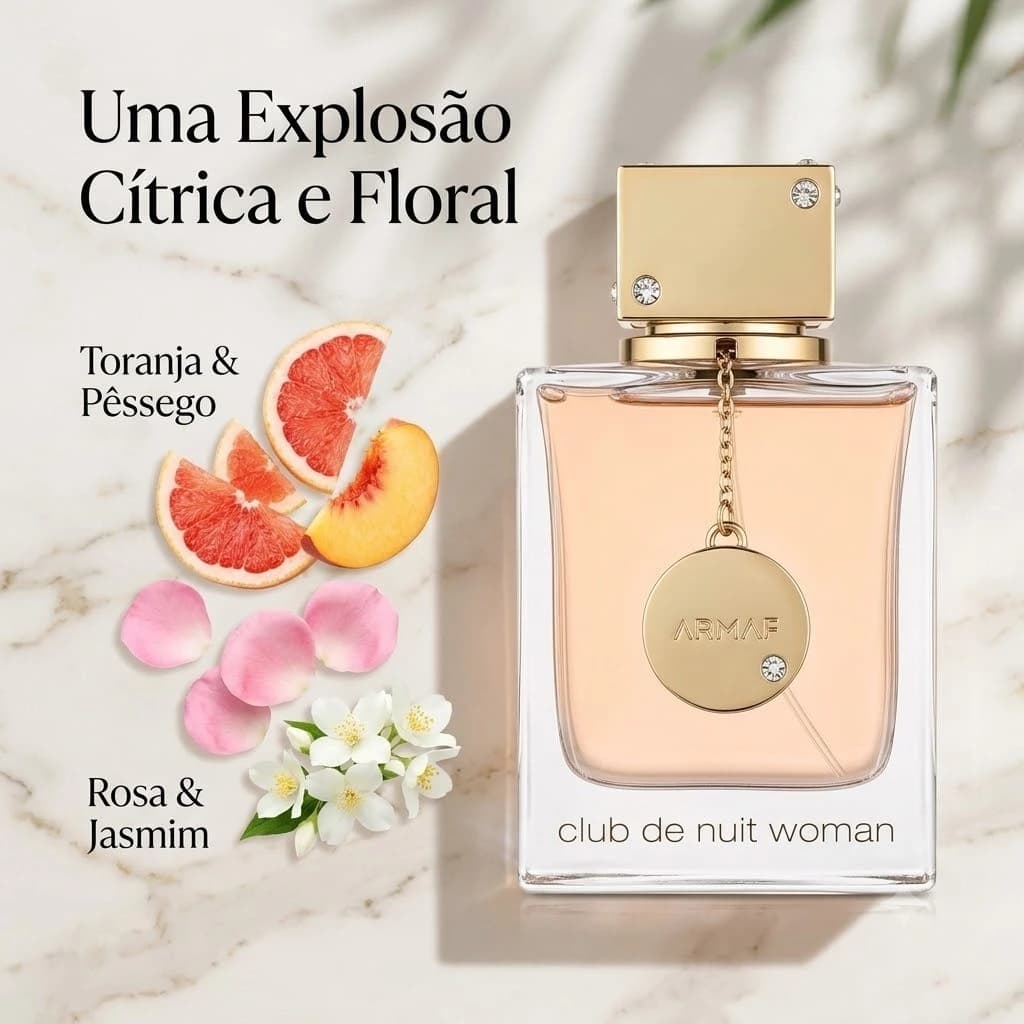 Club de Nuit Woman 100ml Eau de Parfum Original Feminino Fragrância exclusiva com longa duração