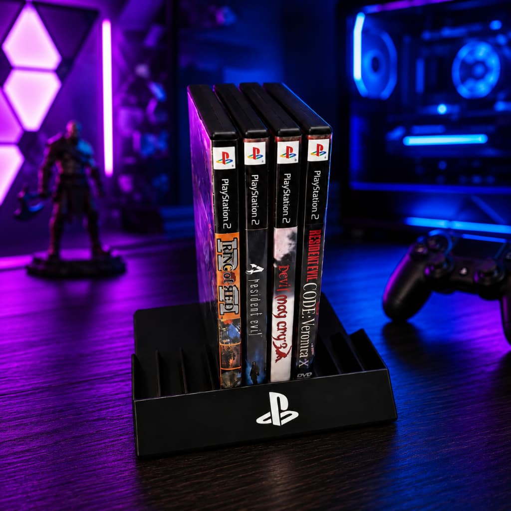 Suporte Organizador Porta 10 Jogos PS2 PS4 PS5
