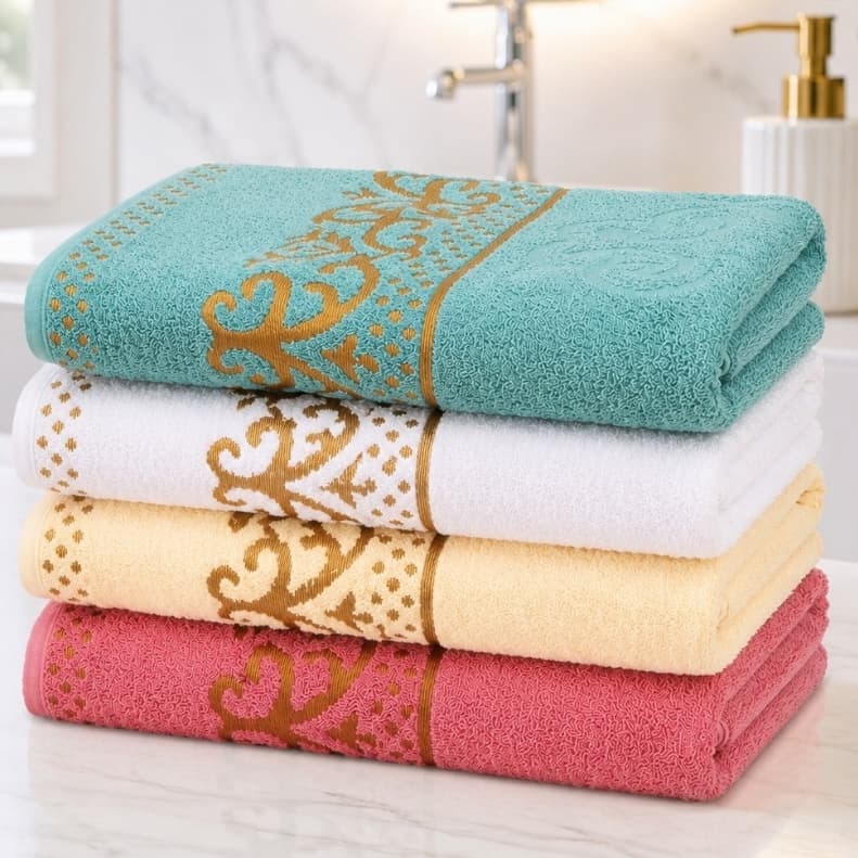 Toalha de Banho Magestic 100% Algodao - Macia e Elegante Presente Enxoval Linda e Resistente