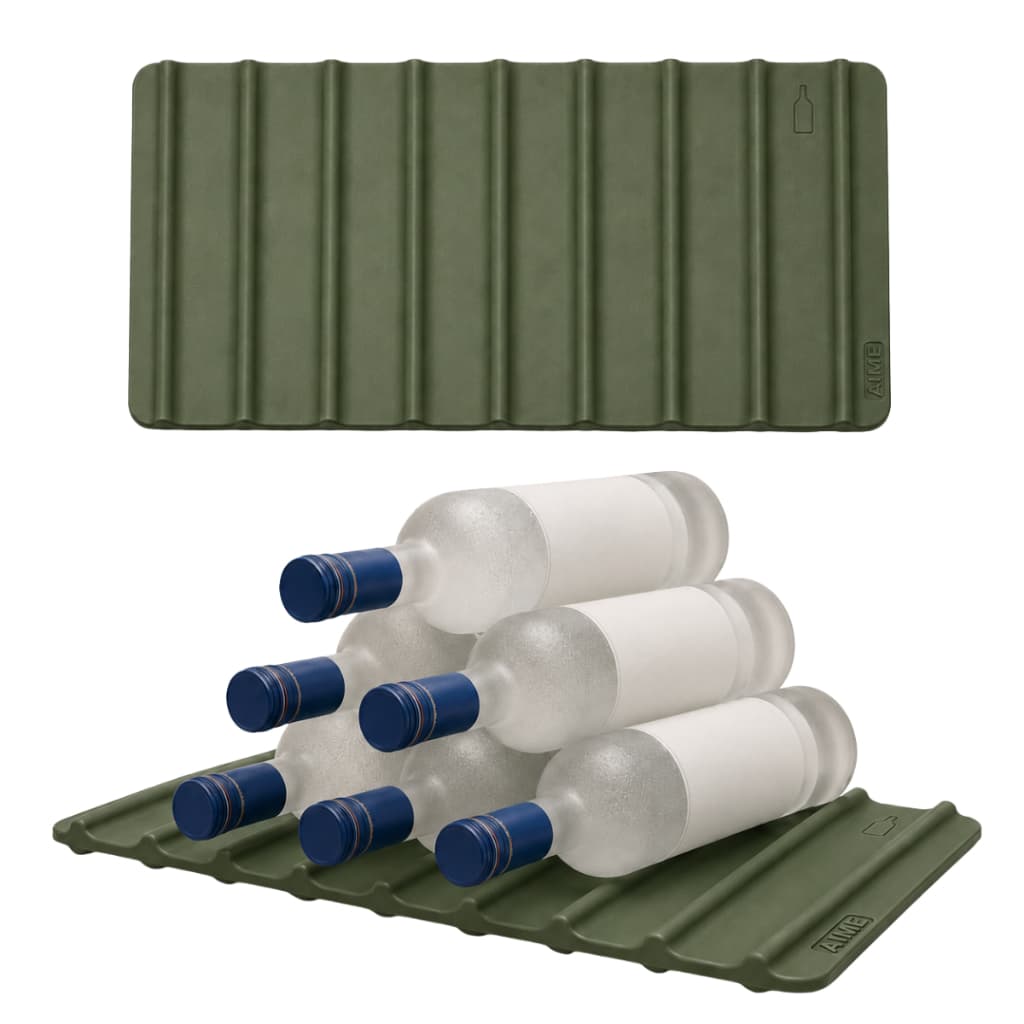 Adega Organizadora Tapete Antiderrapante Garrafas de Vinho Borracha Suporte Estante Sala Decoração