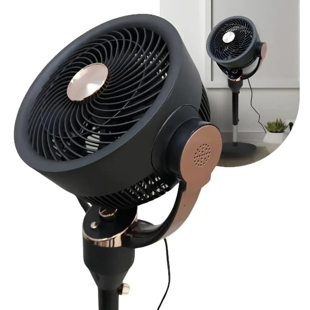 Ventilador De Chão 28cm Preto 127v 3 Pás 70w-80w Circulador