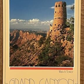 post card GRand Canyon Watchtower 1991 original top