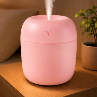 Umidificador de Ar Portátil USB 300ml Silencioso com Luz LED para Quarto Casa Escritório XC-UM-12