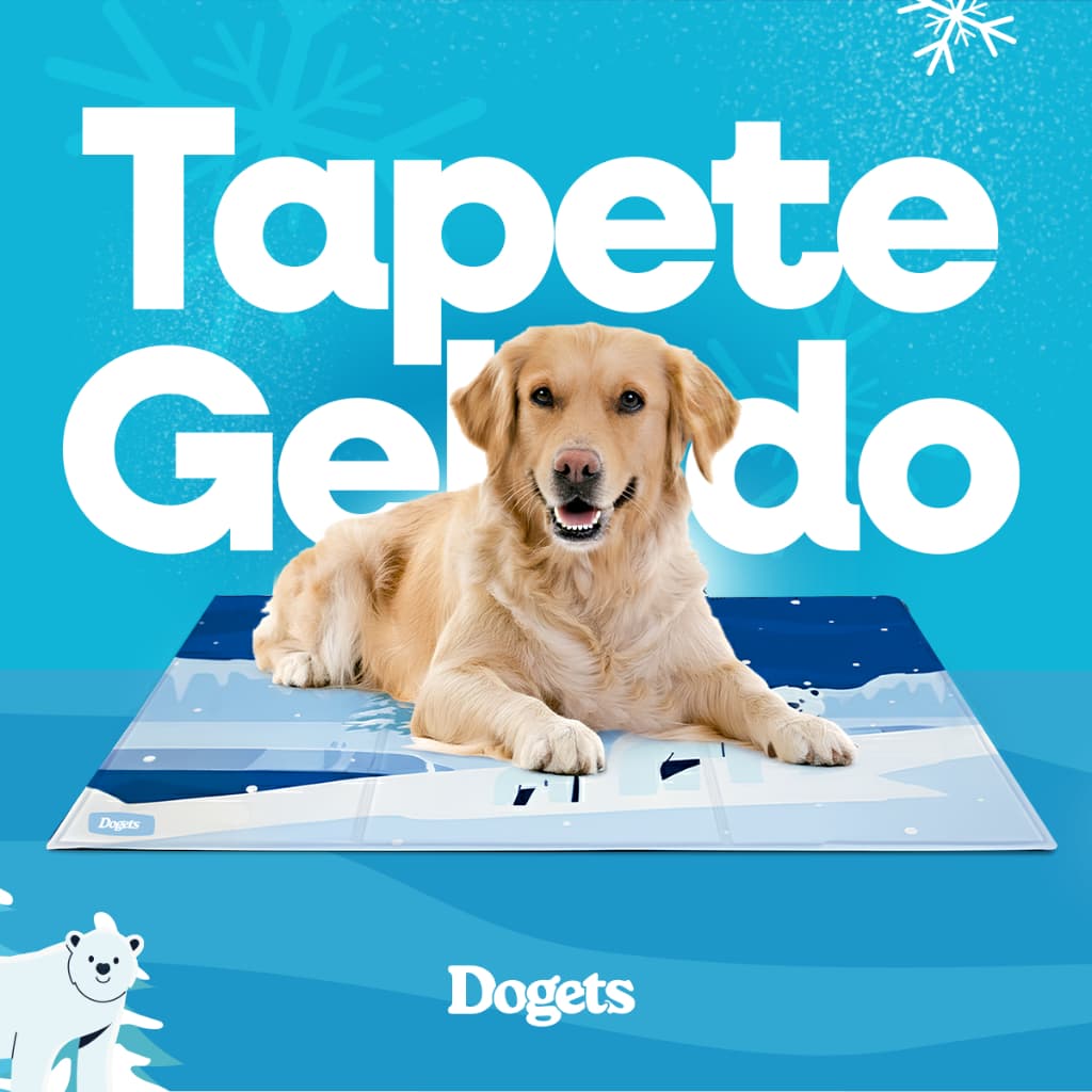 Tapete Pet Gelado Refrescante Tamanho G 110x70cm Cachorro Gato Verão Calor Dias Quentes