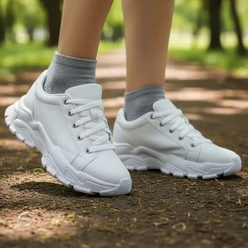 Tênis Feminino adulto plataforma casual leve e confortável na promoção black friday tratorada