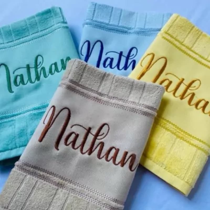 Toalha de boca personalizada com nome,toalha com nome bordada,toalha de mão
