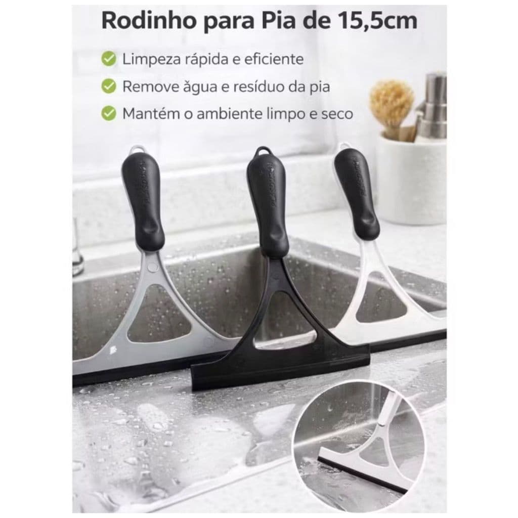 Rodo de Pia Cozinha Seca Pia Plasduran com borracha Selecione cor