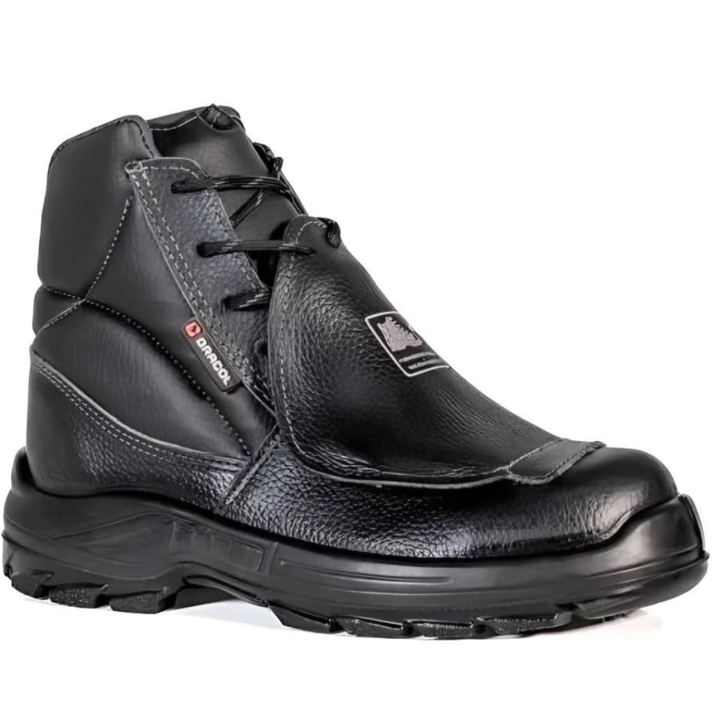Bota Botina de Segurança Bracol Original BMMS Metatarso Couro Bico Composite