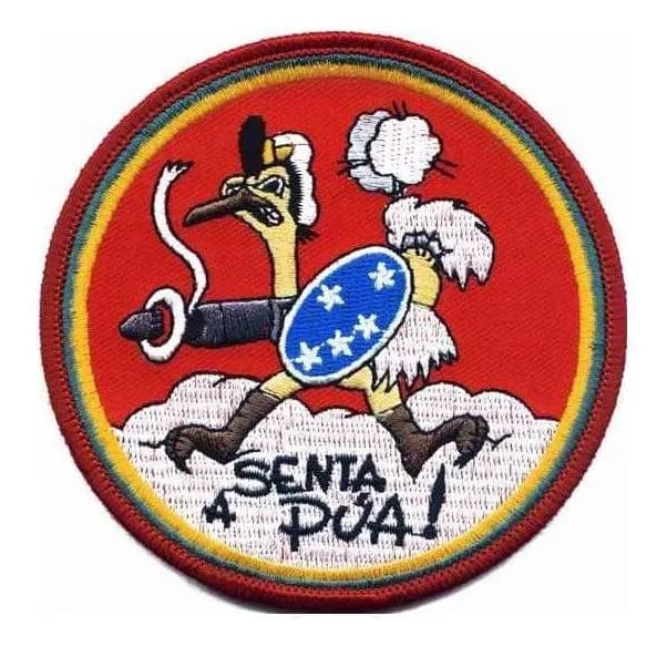 Patch bordado Senta Pua oficial - FEB força expedicionária carrapicho, costura ou termocolante