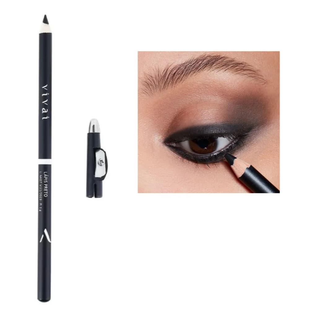 Lapis Vivai Para Olhos Com apontador - Lapis Preto