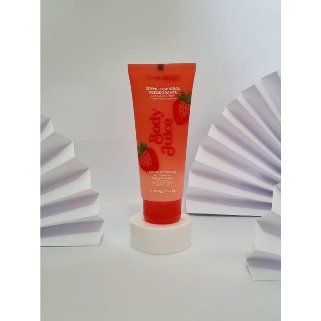 Creme Corporal Desodorante Dermachem Linha Body Juice Morango
