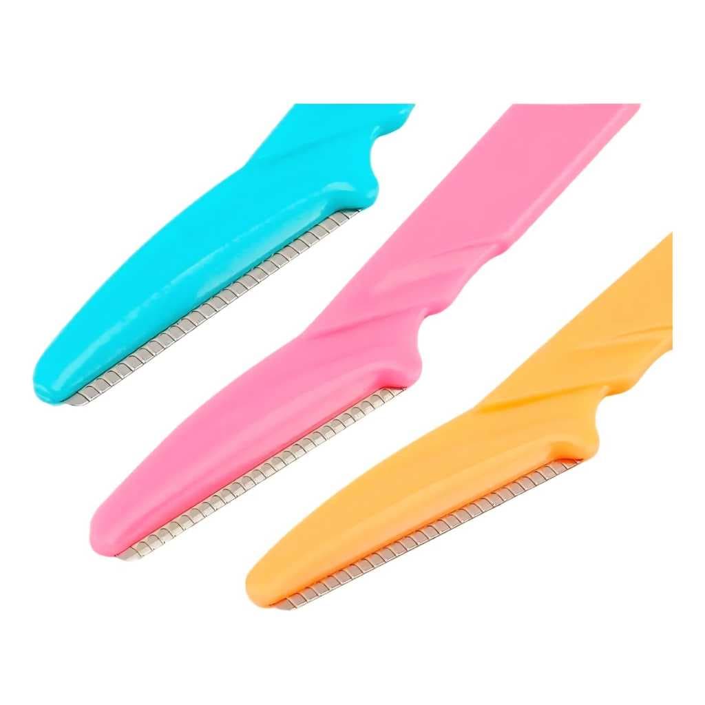 Kit com 3 Navalha para Sobrancelhas