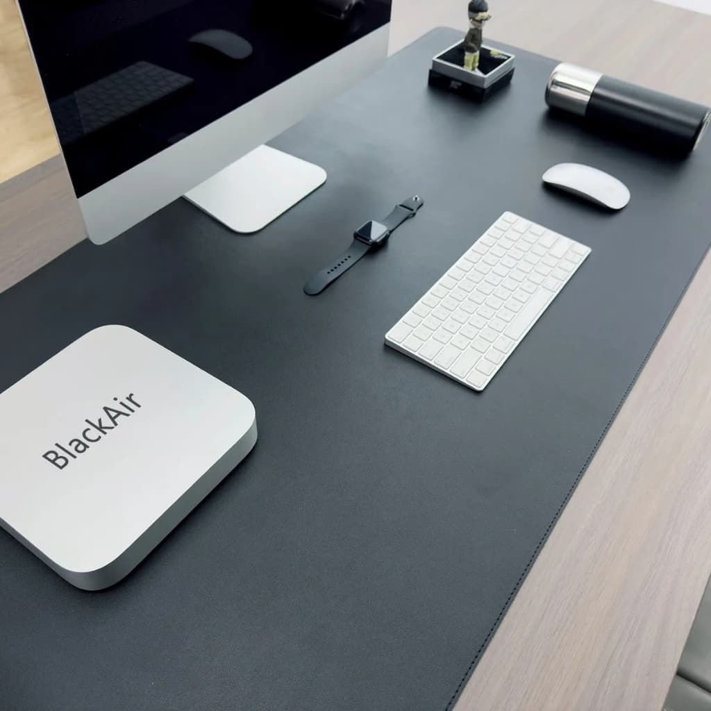 MousePad Grande Antiderrapante DeskPad Couro Ecológico Premium