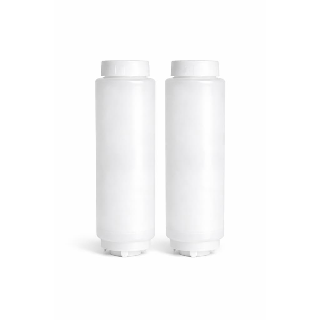 2 Bisnaga para molhos FIFO Invertida - 355ml (KIT)