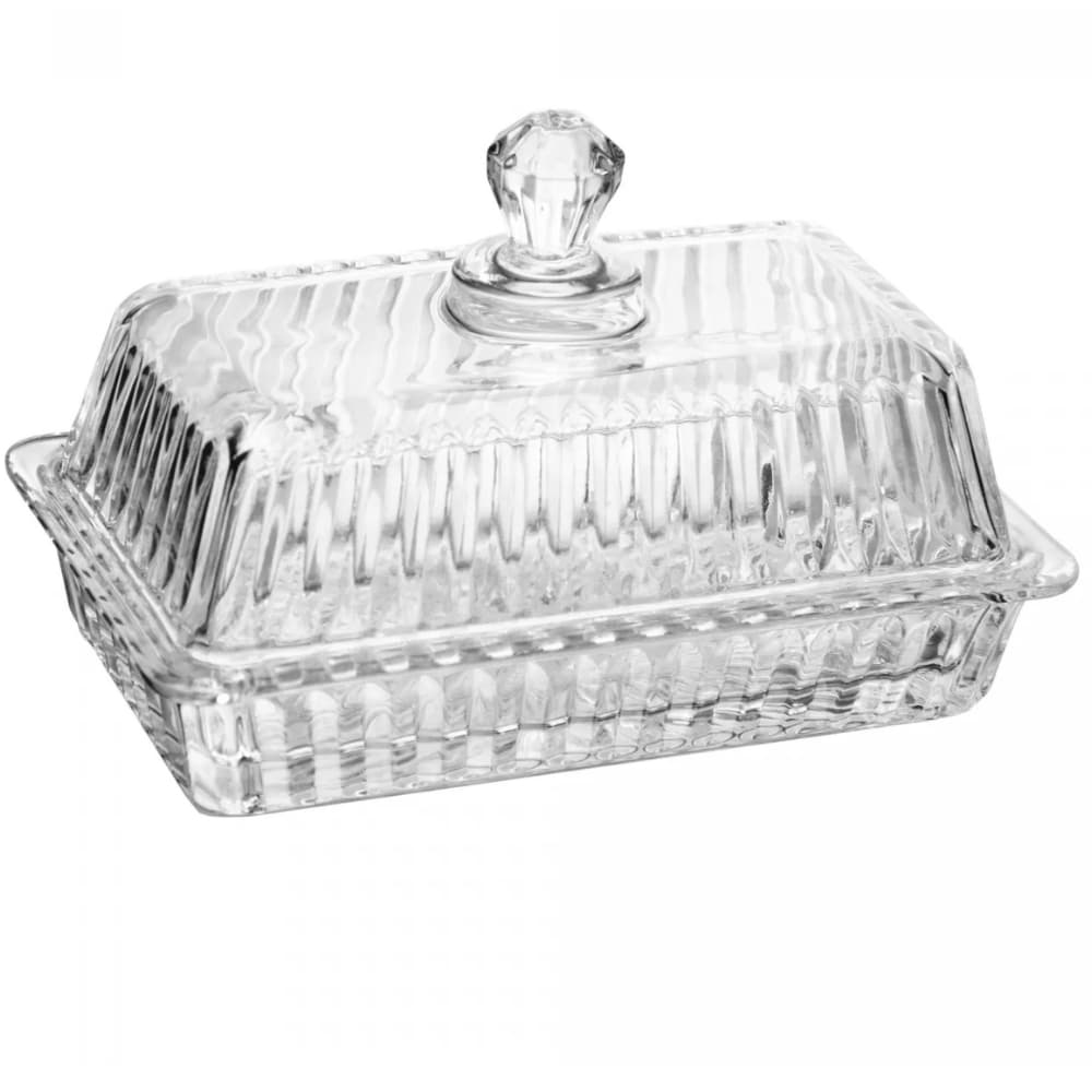 Manteigueira de Cristal Grande com 17cm - Geneva Original Wolff